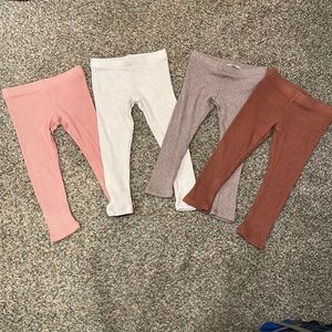 H&M set of 4 3T leggings